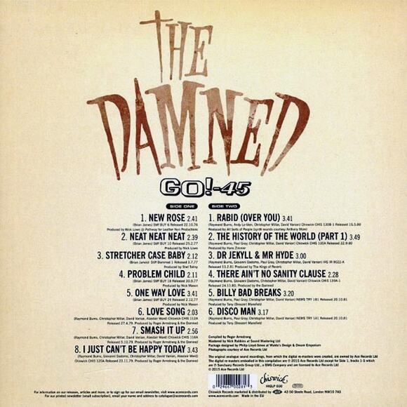 The Damned Vinyl Lot of 4 LPs – Machine Gun Etiquette, Black Album, Best Of, Go! - Picture 4 of 12